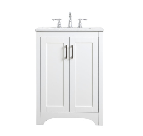 Moore Single Bathroom Vanity in White (173|VF17024WH)