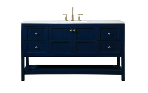 Theo Vanity Sink Set in blue (173|VF16460BL)