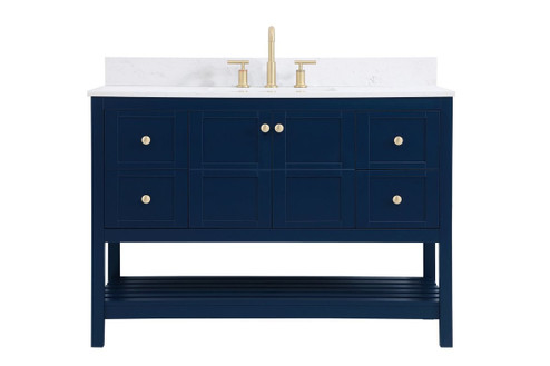 Theo Bathroom Vanity Set in Blue (173|VF16448BLBS)