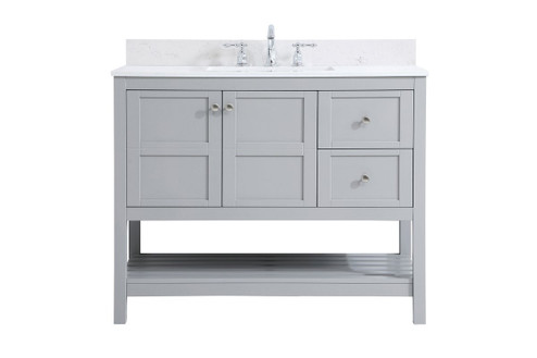 Theo Bathroom Vanity Set in Gray (173|VF16442GRBS)