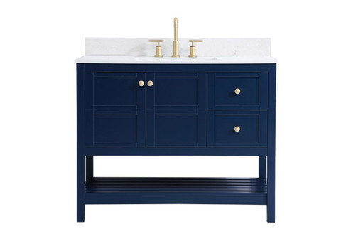 Theo Bathroom Vanity Set in Blue (173|VF16442BLBS)