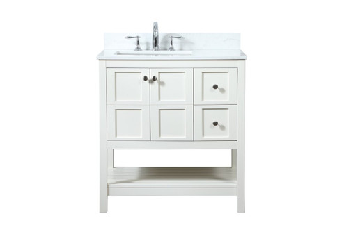 Theo Vanity Sink Set in White (173|VF16432WHBS)
