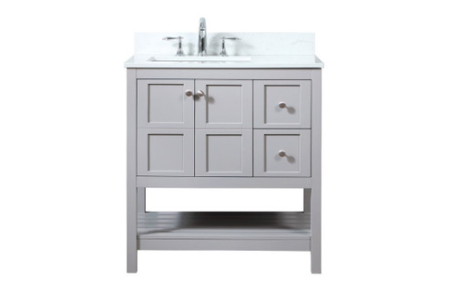 Theo Vanity Sink Set in Grey (173|VF16432GRBS)