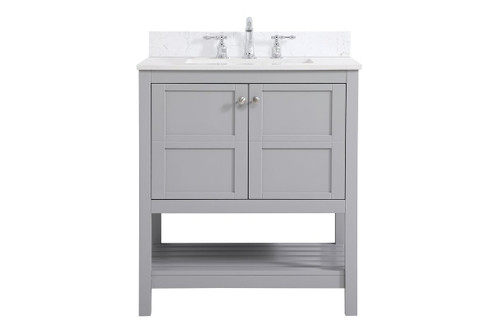 Theo Bathroom Vanity Set in Gray (173|VF16430GRBS)