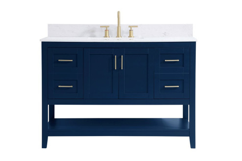 Aubrey Bathroom Vanity Set in Blue (173|VF16048BLBS)