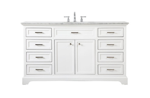 Americana Single Bathroom Vanity in White (173|VF15060WH)