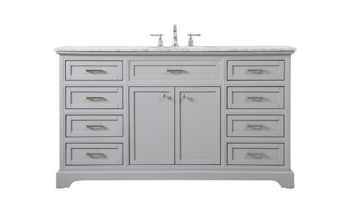 Americana Single Bathroom Vanity in grey (173|VF15060GR)