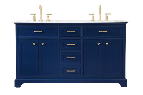 Americana Bathroom Vanity Set in Blue (173|VF15060DBL)