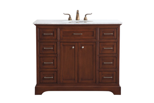 Americana Single Bathroom Vanity Set in teak (173|VF15042TK)