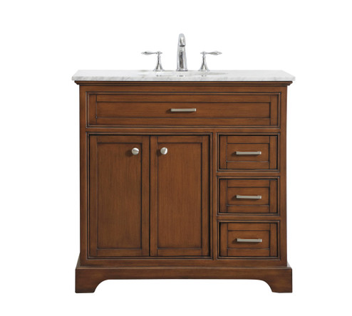 Americana Single Bathroom Vanity Set in Teak (173|VF15036TK)