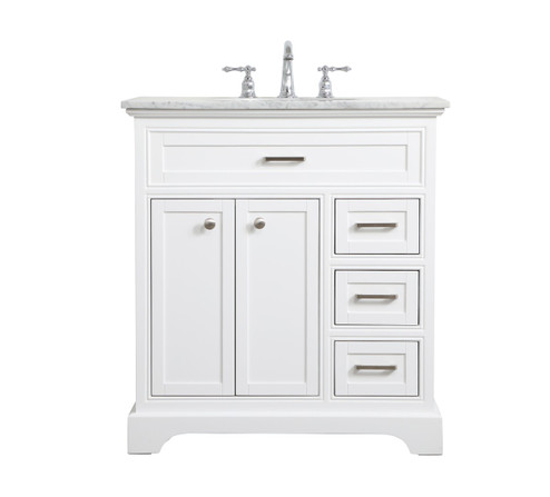 Americana Single Bathroom Vanity in white (173|VF15032WH)