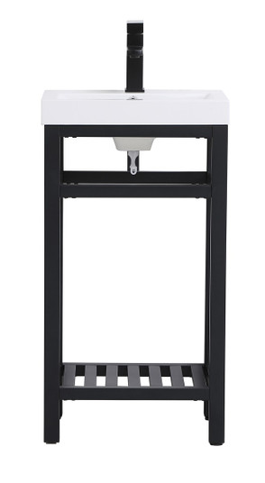 Raya Single Bathroom Vanity in black (173|VF14018BK)