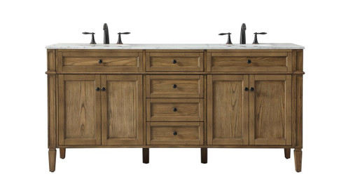 Park Avenue Double Bathroom Vanity in Driftwood (173|VF12572DDW)