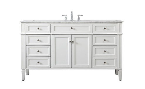 Park Avenue Single Bathroom Vanity in White (173|VF12560WH)