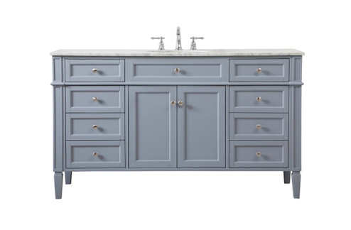 Park Avenue Single Bathroom Vanity in grey (173|VF12560GR)