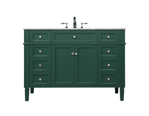 Park Avenue Single Bathroom Vanity in green (173|VF12548GN)