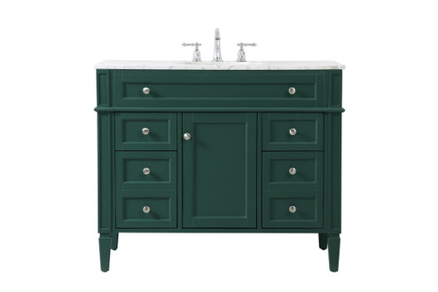 Park Avenue Single Bathroom Vanity in green (173|VF12542GN)