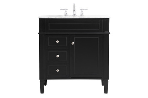 Park Avenue Bathroom Vanity Set in Black (173|VF12532BK)