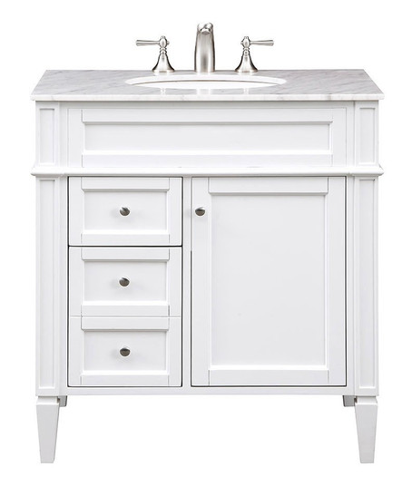 Park Ave Single Bathroom Vanity Set in white (173|VF1024)