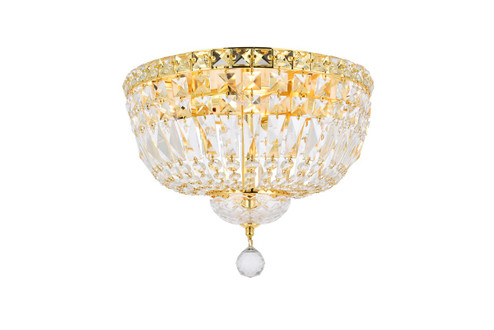 Tranquil Four Light Flush Mount in Gold (173|V2528F14GRC)