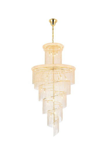 Spiral 41 Light Chandelier in Gold (173|V1800SR48GRC)