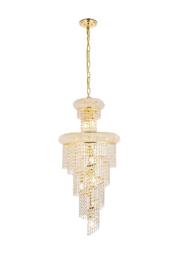 Spiral Ten Light Pendant in Gold (173|V1800SR16GRC)