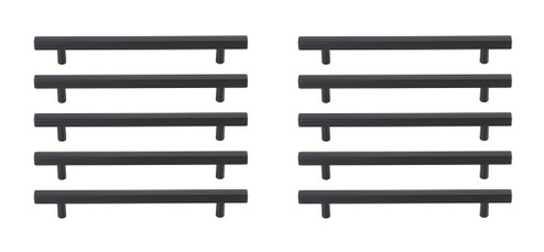 Dior Bar Pull Multipack (set of 10) in Matte Black (173|PL4027MB10PK)