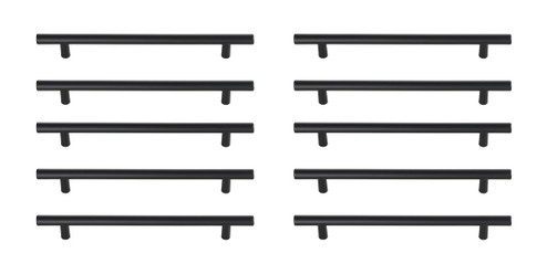 Quinn Bar Pull Multipack (set of 10) in Matte Black (173|PL4007MB10PK)