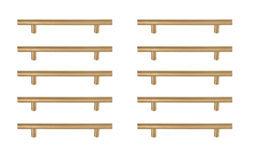 Quinn Bar Pull Multipack (set of 10) in Brass (173|PL4005BR10PK)