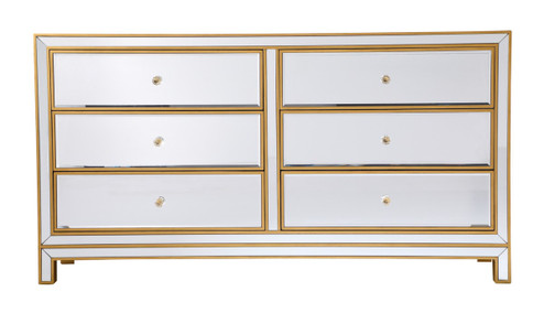 REFLEXION Dresser in Antique Gold (173|MF72036G) REFLEXION Dresser in Antique Gold (173|MF72036G)
