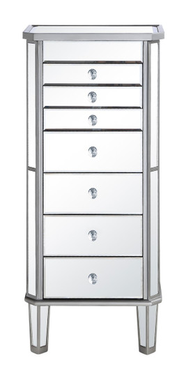 Contempo Jewelry Armoire in Hand rubbed Antique Silver (173|MF61003SC)