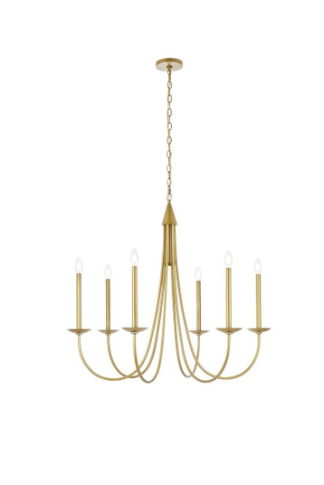 Cohen Six Light Pendant in Brass (173|LD810D36BR)