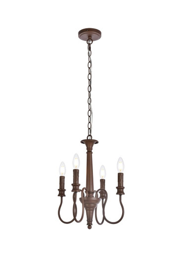 Flynx Four Light Pendant in Weathered Oak (173|LD7042D14WOK)