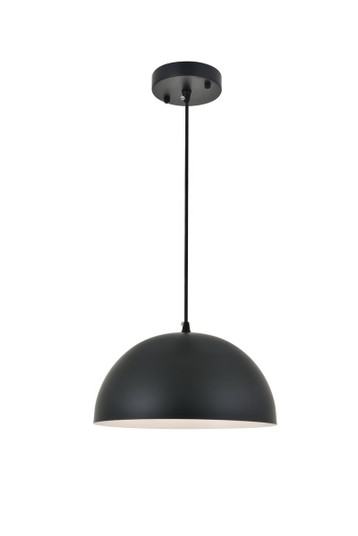 Forte One Light Pendant in black (173|LD4022D12BK)