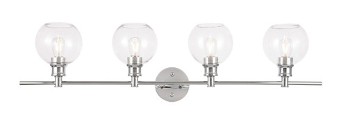 Collier Four Light Wall Sconce in Chrome and Clear glass (173|LD2322C)