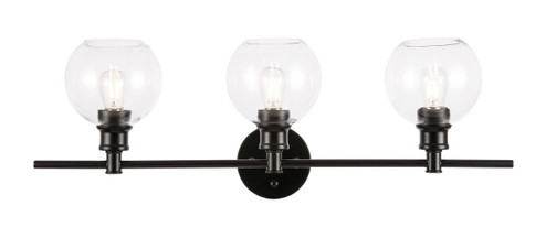 Collier Three Light Wall Sconce in Black (173|LD2318BK)