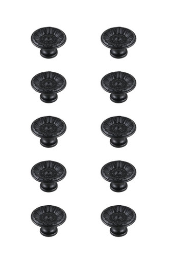 Corio Knob Multipack (Set of 10) in Matte Black (173|KB2010MB10PK)