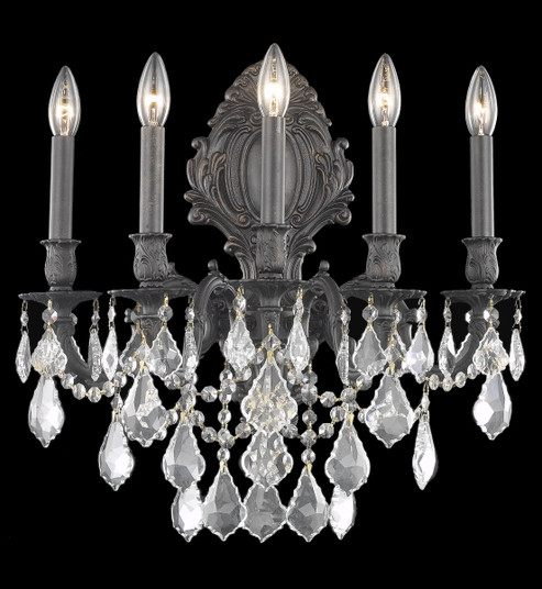 Monarch Five Light Wall Sconce in Dark Bronze (173|9605W21DBRC)