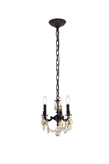 Lillie Three Light Pendant in Dark Bronze (173|9103D10DBRC)