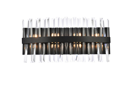 Serephina Eight Light Bath Sconce in black (173|6200W24BK)