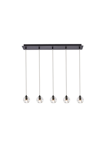 Eren LED Pendant in Black (173|3505D32BK)