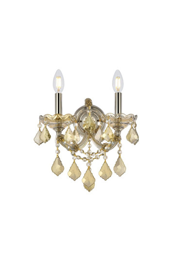 Maria Theresa Two Light Wall Sconce in Golden Teak (173|2800W2GTGTRC)