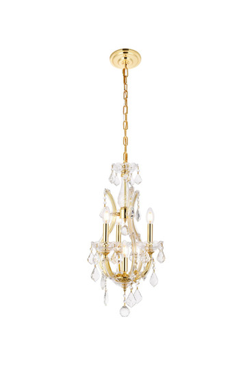 Maria Theresa Four Light Pendant in Gold (173|2800D12GRC)