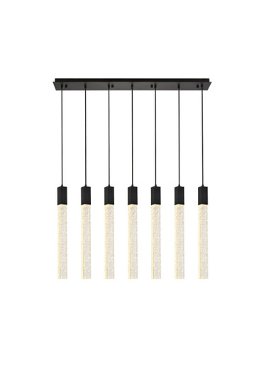 Weston Seven Light Pendant in black (173|2066S42BK)