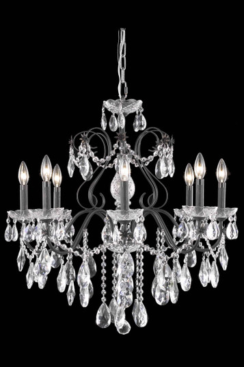 St. Francis Six Light Chandelier in Dark Bronze (173|2016D26DBRC)