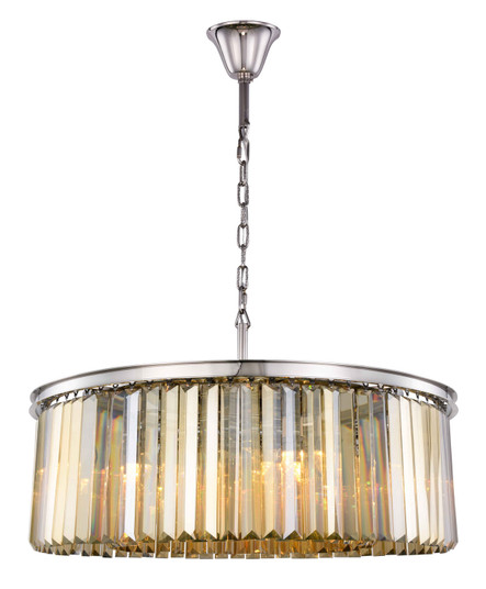 Sydney Ten Light Chandelier in Polished Nickel (173|1238G43PNGTRC)