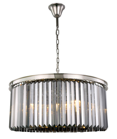 Sydney Eight Light Chandelier in Polished Nickel (173|1238D31PNSSRC)