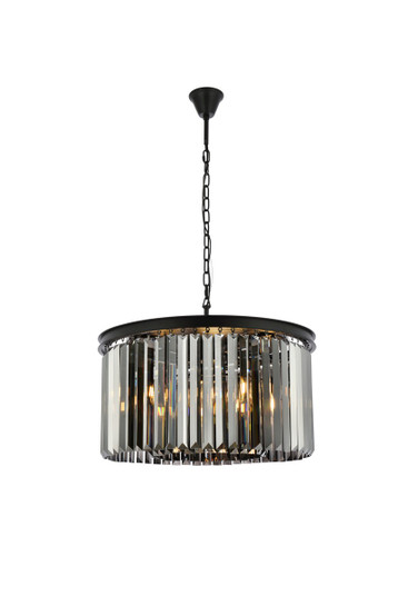 Sydney Eight Light Chandelier in Matte Black (173|1238D26MBSSRC)