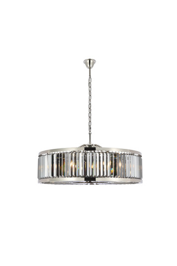 Chelsea Ten Light Chandelier in Polished Nickel (173|1233G43PNSSRC)