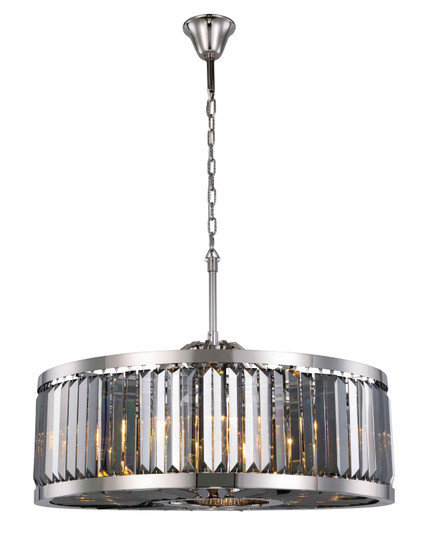 Chelsea Ten Light Chandelier in Polished Nickel (173|1233D35PNSSRC)